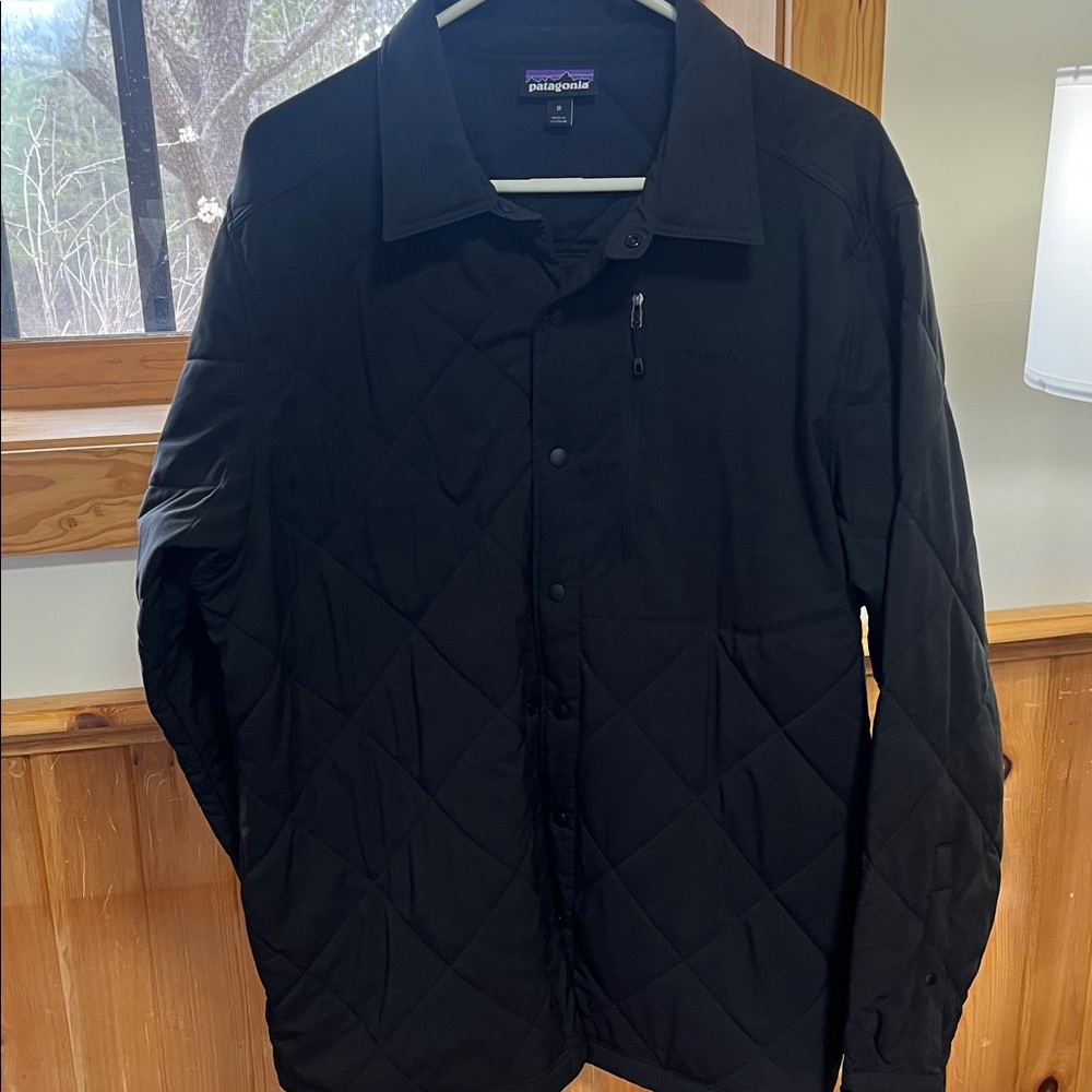 Patagonia Black Quilted Lightweight Shirt Jacket
